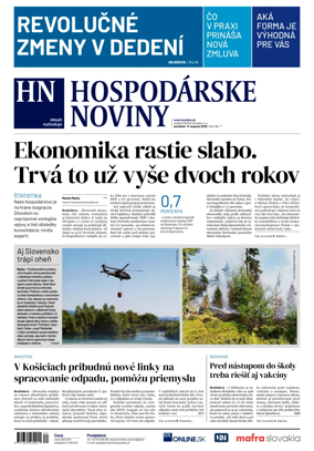 Cover of Hospodarske noviny