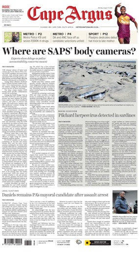 Cover of Cape Argus (PM Edition)