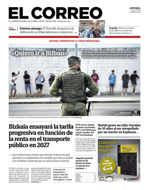 Cover of El Correo (Gipuzkoa)