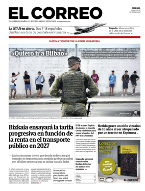 Cover of El Correo (Vizcaya)