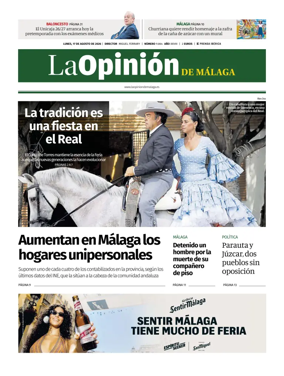 Cover of La Opinion de Malaga