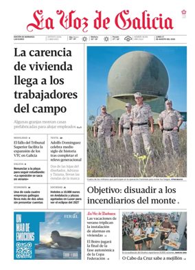 Cover of La Voz de Galicia (Barbanza)