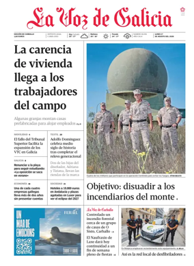Cover of La Voz de Galicia (Carballo)