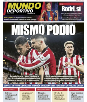 Cover of Mundo Deportivo (Bizkaia-Araba)