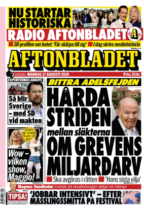 Cover of Aftonbladet