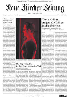 Cover of Neue Zurcher Zeitung