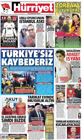 Cover of Hurriyet