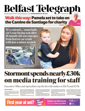 Cover of Belfast Telegraph