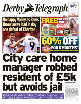 Cover of Derby Telegraph