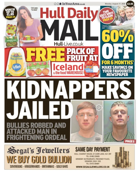 Cover of Hull Daily Mail