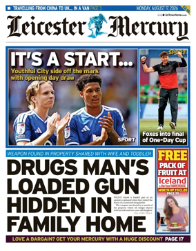 Cover of Leicester Mercury