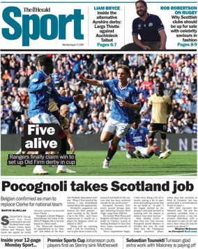 Cover of Herald Sport