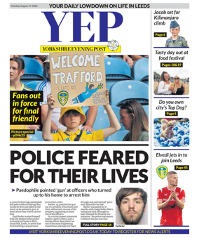 Cover of Yorkshire Evening Post