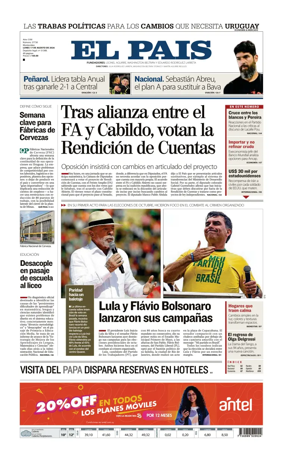 Cover of El Pais (Uruguay)