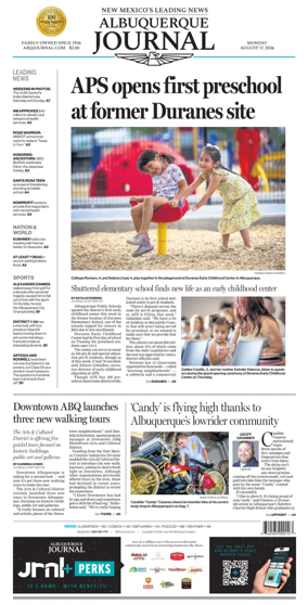 Cover of Albuquerque Journal