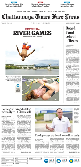 Cover of Chattanooga Times Free Press