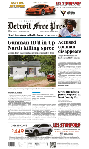 Cover of Detroit Free Press