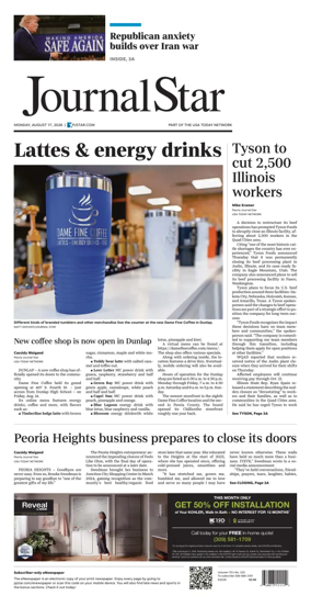 Cover of Journal Star (Peoria)