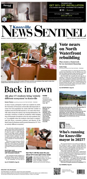 Cover of Knoxville News Sentinel