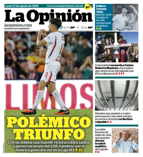 Cover of La Opinion