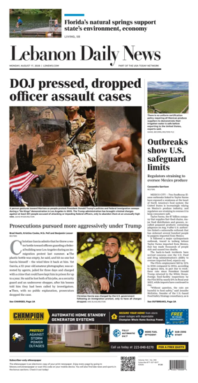 Cover of Lebanon Daily News