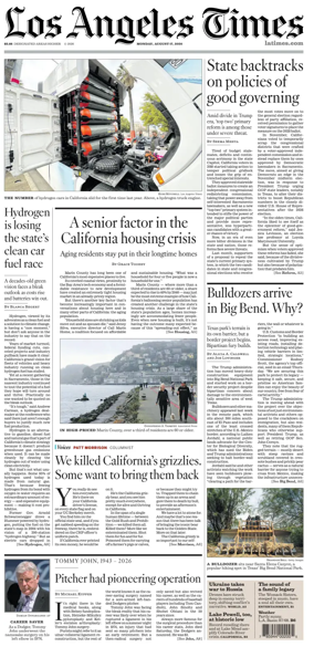 Cover of Los Angeles Times