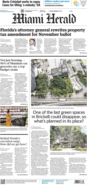 Cover of Miami Herald