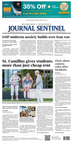 Cover of Milwaukee Journal Sentinel