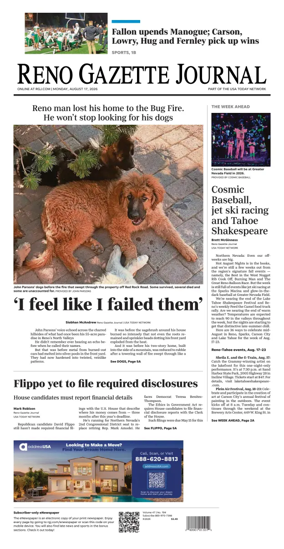 Cover of Reno Gazette Journal