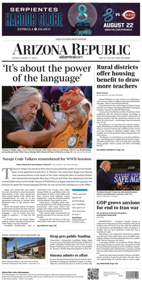 Cover of The Arizona Republic