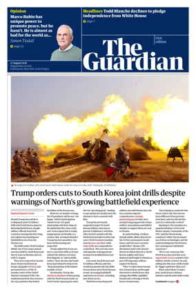 Cover of The Guardian (USA)