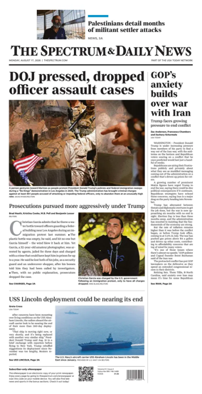 Cover of The Spectrum & Daily News
