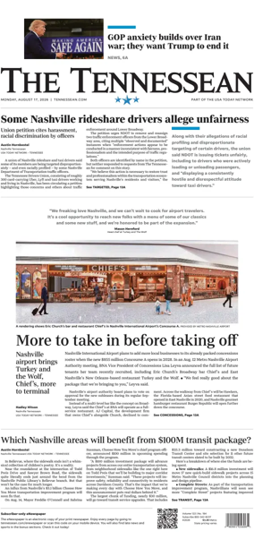 Cover of The Tennessean
