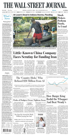 Cover of The Wall Street Journal