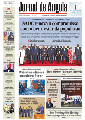 Cover of Jornal de Angola
