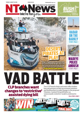 Cover of NT News