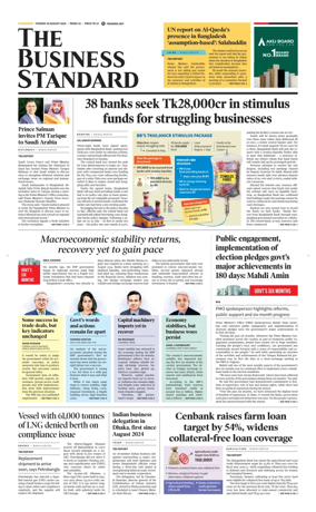 Cover of The Business Standard