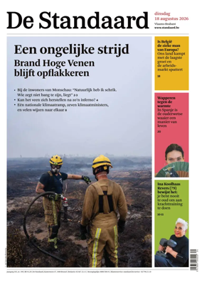 Cover of De Standaard