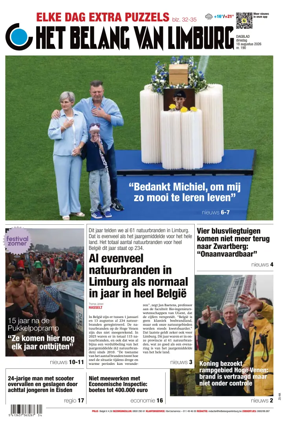 Cover of Het Belang van Limburg
