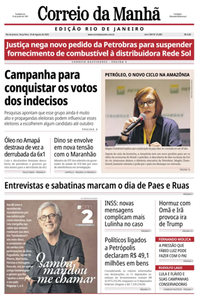 Cover of Jornal Correio da Manha
