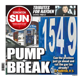 Cover of Edmonton Sun