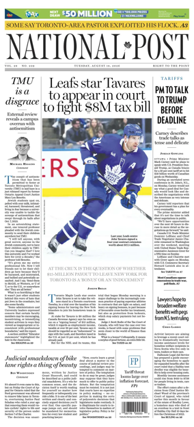 Cover of National Post - (Latest Edition)
