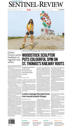 Cover of Sentinel-Review (Woodstock)