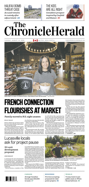 Cover of The Chronicle Herald (Provincial)