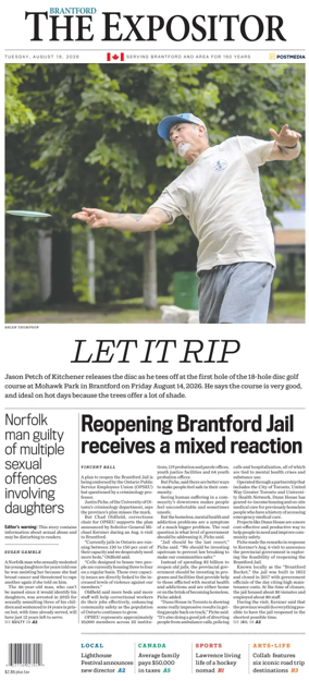 Cover of The Expositor (Brantford)
