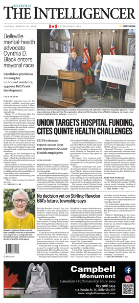 Cover of The Intelligencer (Belleville)