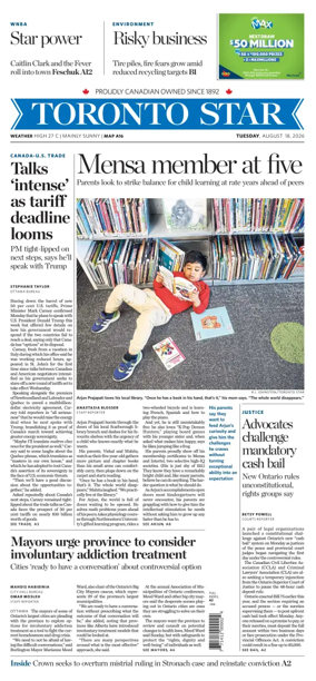Cover of Toronto Star