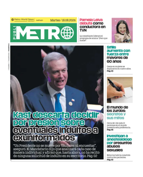 Cover of Publimetro Chile
