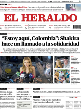Cover of El Heraldo (Colombia)