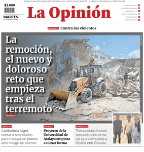 Cover of La Opinion